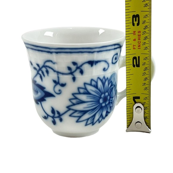 Thun Czech Porcelain Blue Onion Demitasse Cups & Saucers- 17 Sets Available - Picture 14 of 15